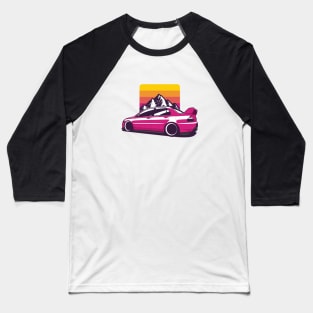 Pink Lancer EVO 8 Baseball T-Shirt